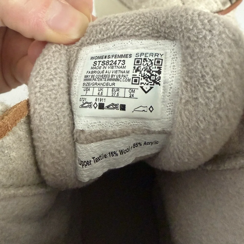 Sperry‎ Saltwater Wool Embossed Thinsulate 200g Rubber Duck Boot Oat Womens 7